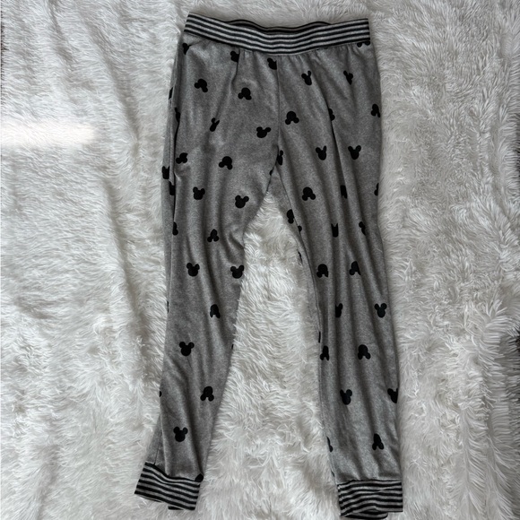 Disney Pants - Disney Gray Sweatpants with Black Mickey Pattern